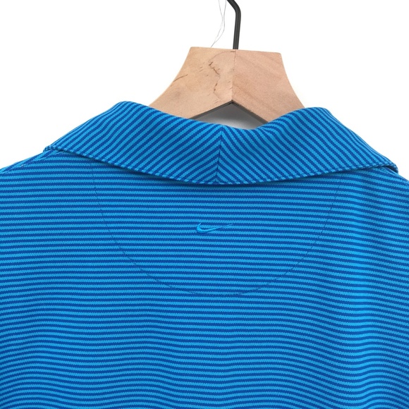 Nike Golf Dri-Fit Polo Tank Top shirt Blue stripe - Picture 7 of 9